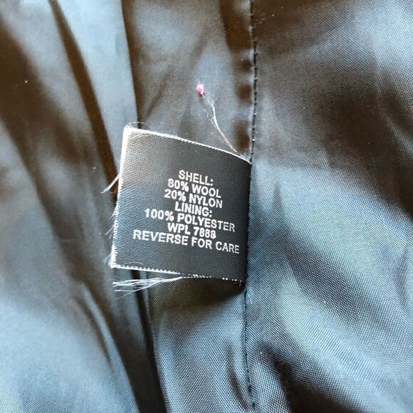 Anne Klein Pea Coat Black Size Small - Picture 5 of 7